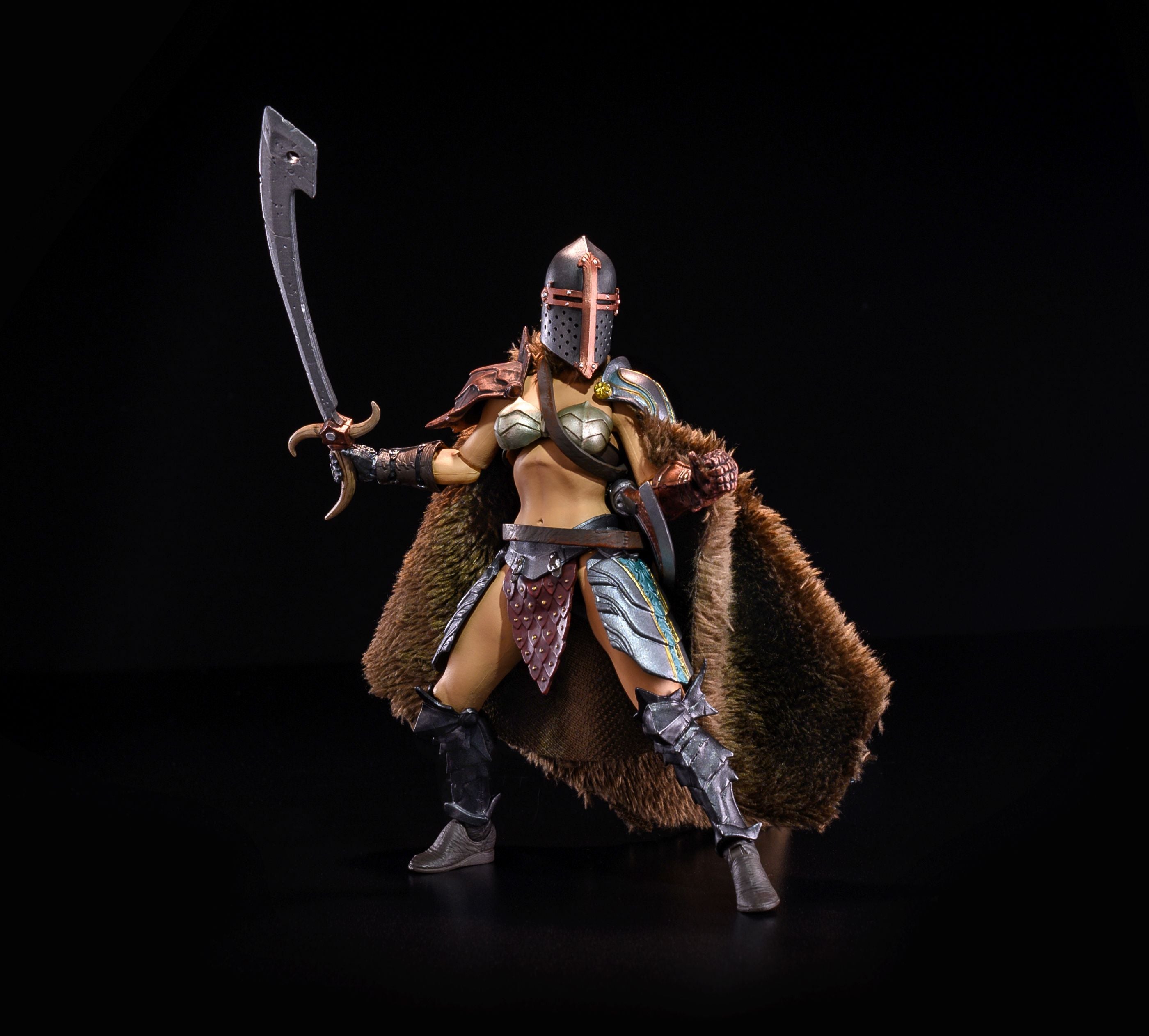 Mythic Legions: House of the Noble Bear Cassia Action Figure - Collectible Fantasy Warrior for Display & Role-Playing Games (RPG)