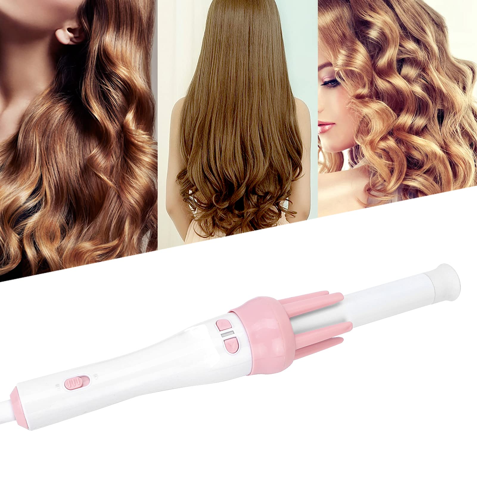 Dioche 360° Rotating Automatic Hair Curler - Professional Ceramic Curling Iron with Duckbill Clip Comb, Electric Curling Wand for Salon & Home Use | Perfect for Beach Waves, Wedding Hairstyles & Daily Styling (US)
