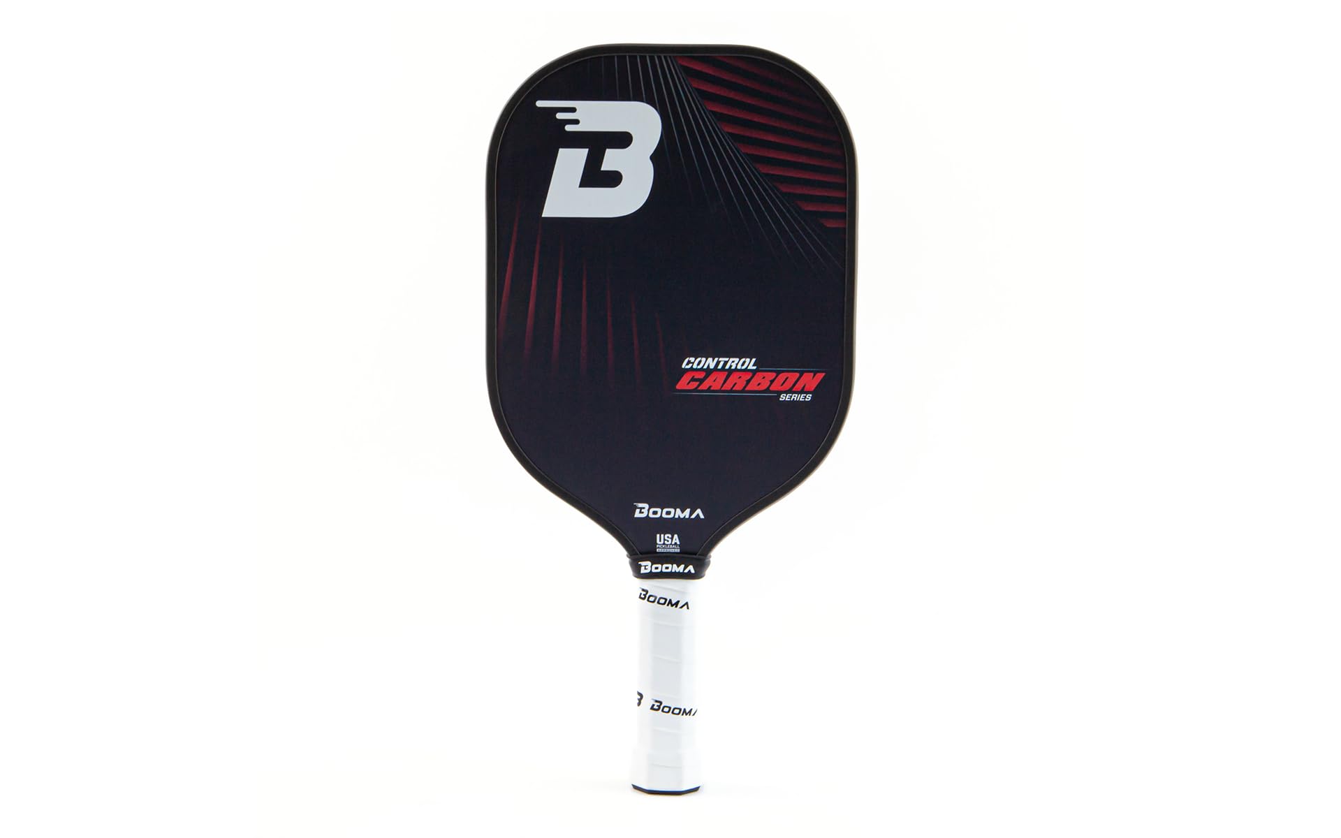BOOMA Pickleball Paddle - USAPA Approved Carbon Fiber Paddle with Honeycomb Polypropylene Core | 16mm Thick High Performance Pickleball Racket | Premium Grip for Control & Power | Perfect for Tournaments & Recreational Play