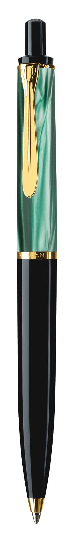 Pelikan Souverän K200 Ballpoint Pen - Premium Green Marble Design with Medium Refill (996694) | Elegant Writing Instrument for Office, Business Gifts & Signature Signing