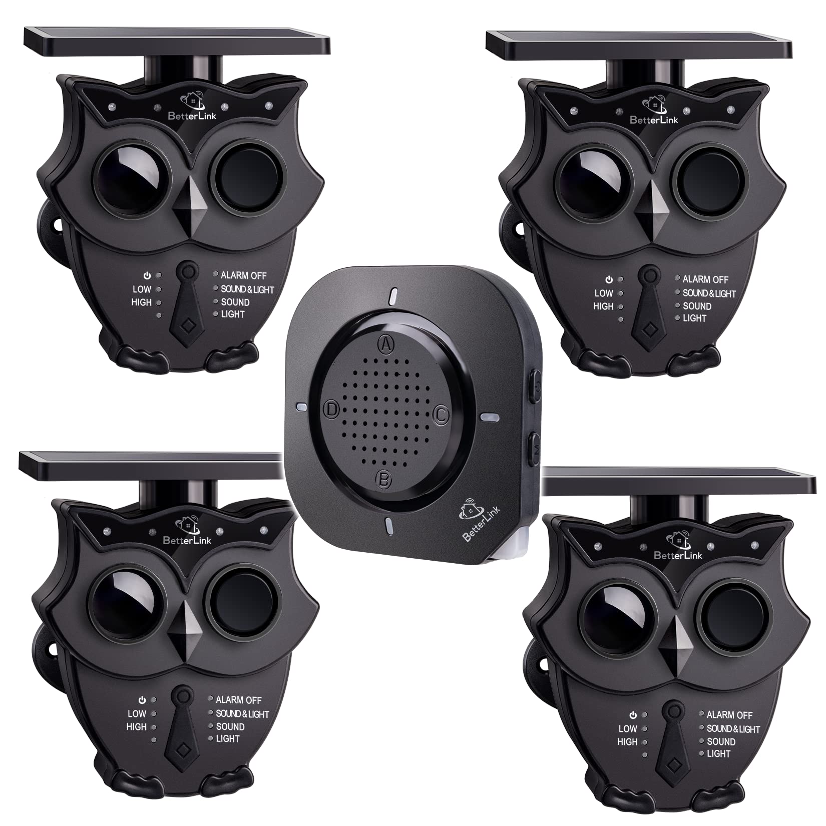 1/2 Mile Long Range Solar Wireless Driveway Alarm System - IP65 Weatherproof Outdoor Motion Detectors & Sensor with 120dB Siren - Security Alert System for Home, Yard, Garage & Property Protection (1R4S) - Perfect for Driveways, Gates, Farms & Outdoor Security Monitoring