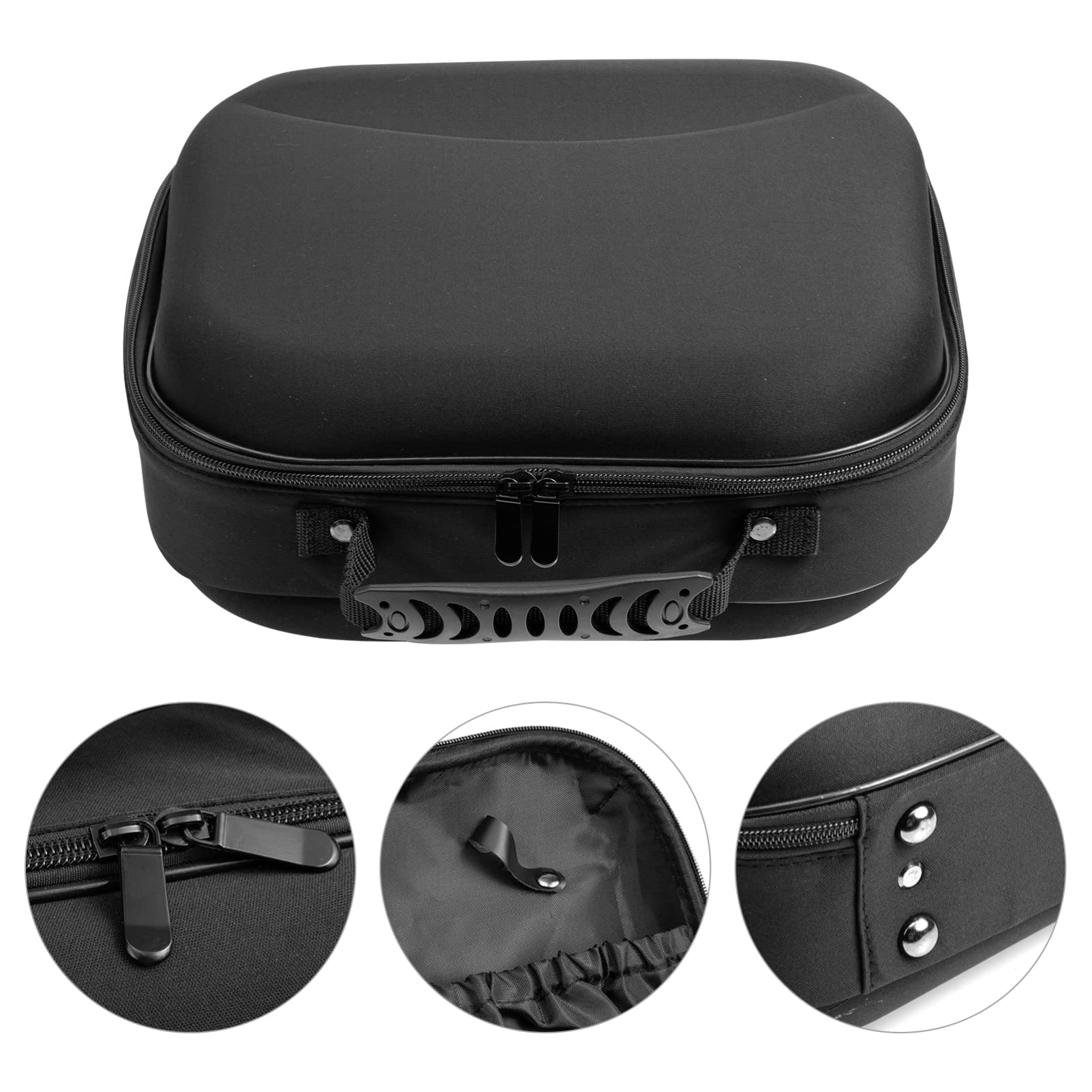 Professional Barber Clipper Bag - Electric Shaver Case & Hot Air Brush Organizer for Travel | Waterproof Makeup Toiletry Bag with Multiple Pockets | Perfect for Hairdressing Kit, Cosmetics, Hair Dryer & Styling Tools Storage | Salon, Home & Travel Use