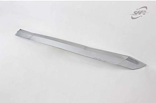 **2019-2020 Hyundai Santa Fe Chrome Hood Guard - Heavy Duty Bonnet Protector (1-Piece) for Off-Road & Highway Driving**
