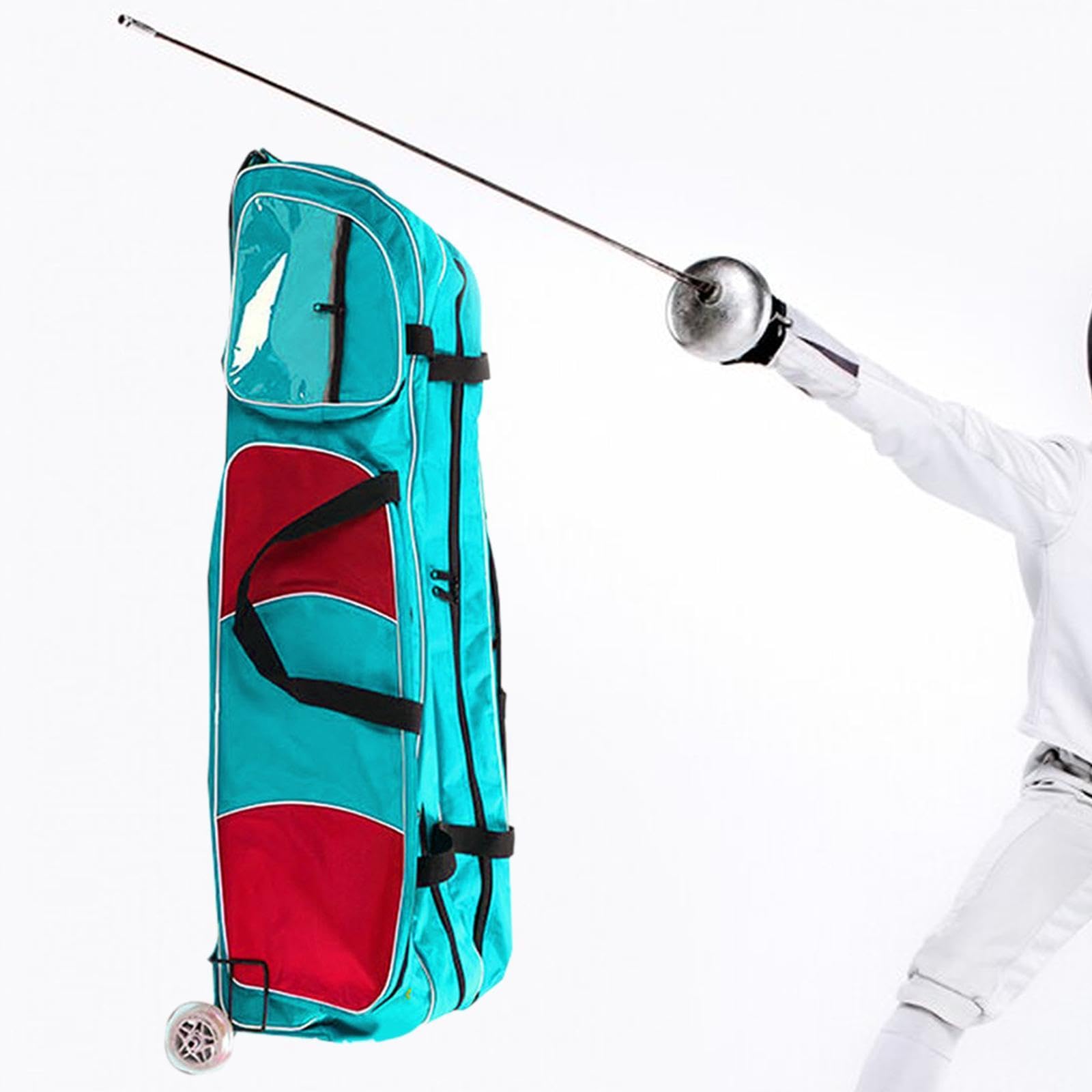 Best Fencing Rolling Bag with Wheels - Easy Carry Equipment Trolley Case & Drawbar Bag for Beginners - Perfect for Tournaments, Practice & Travel
