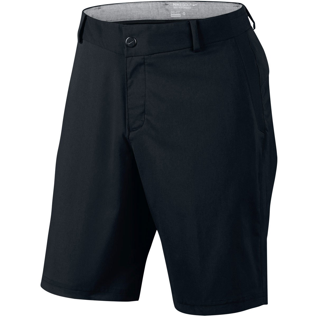 Nike Golf Men's Modern Tech Woven Shorts - Breathable, Lightweight & Quick-Dry - Black/Wolf Grey - Size 40 X 10 - Perfect for Golf, Casual Wear & Outdoor Activities