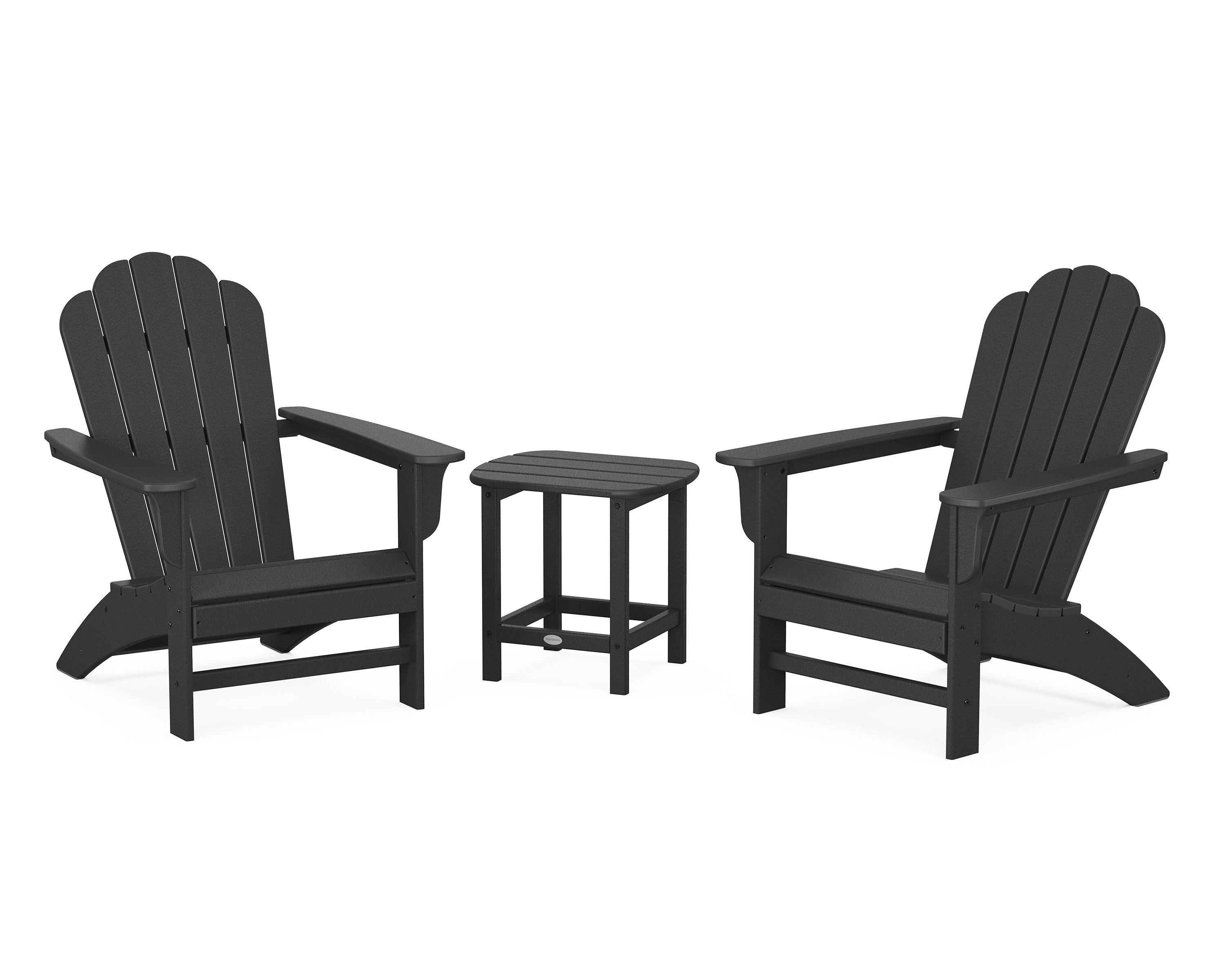 POLYWOOD Country Living Cottage Adirondack Chair 3-Piece Set - Durable Outdoor Furniture for Patio, Garden & Backyard Relaxation