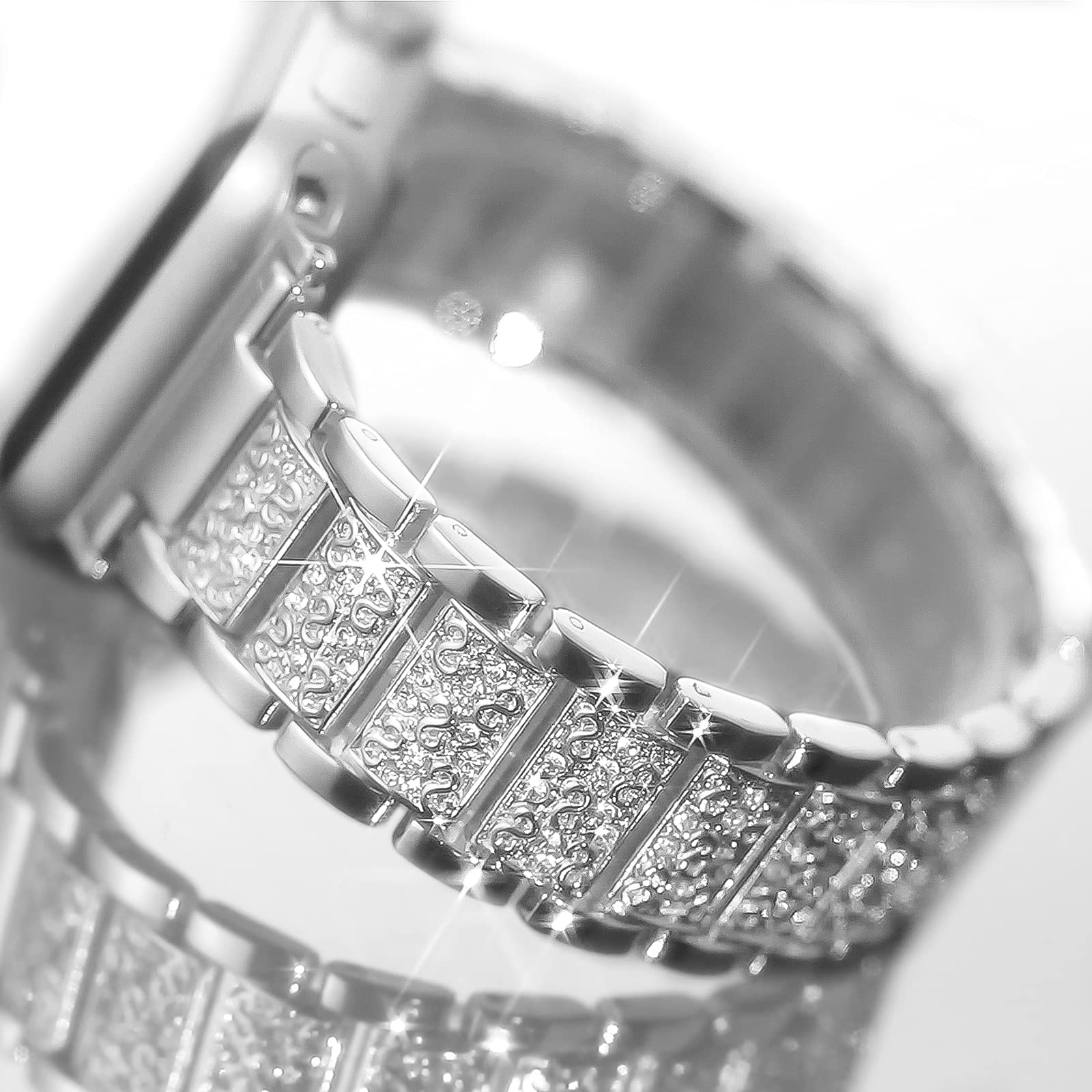 YGTIECS Bling Diamond Bracelet Compatible with Apple Watch 38mm 40mm 41mm 42mm 44mm 45mm 46mm 49mm - Elegant Dressy Band for Women, iWatch Ultra 2/1 Series 10/9/8/7/6/5/4/3/2/1/SE - Perfect for Parties, Weddings & Everyday Luxury Wear