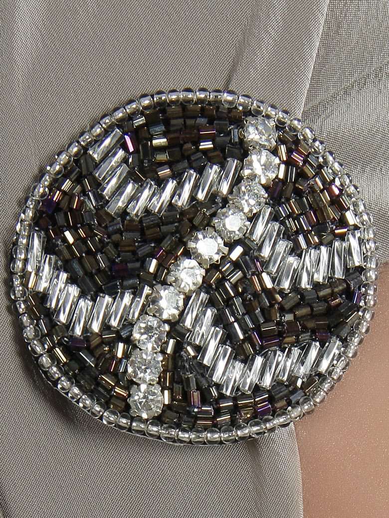 Elegant Zig Zag Design Brooch Pin with Clip - Perfect for Dresses, Suits, and Formal Occasions