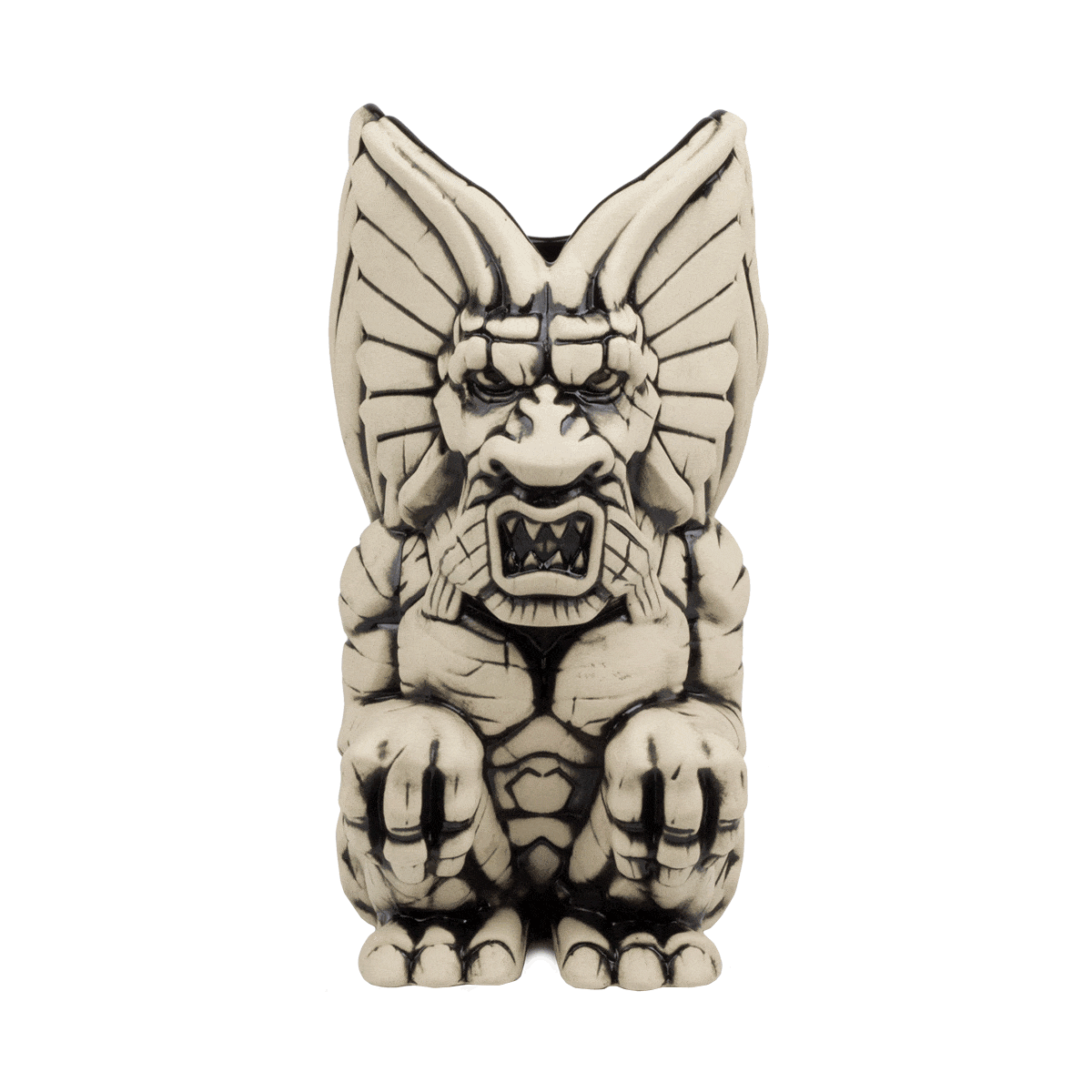 Fin Fang Foom Tiki Mug - Handcrafted Ceramic Collectible with Pen & Ink Design | Perfect for Tropical Cocktails, Home Bar Decor, and Marvel Comics Fans