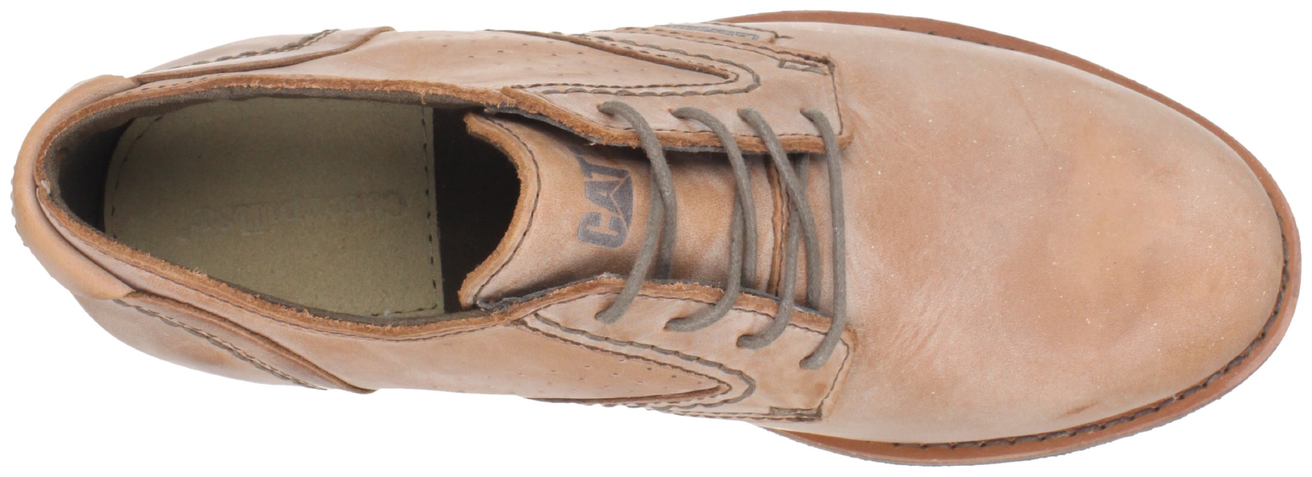 Caterpillar Men's Barney Oxford Work Shoes - Durable & Comfortable Leather Shoes for Construction & Outdoor Work | Perfect for Job Sites, Hiking & Casual Wear