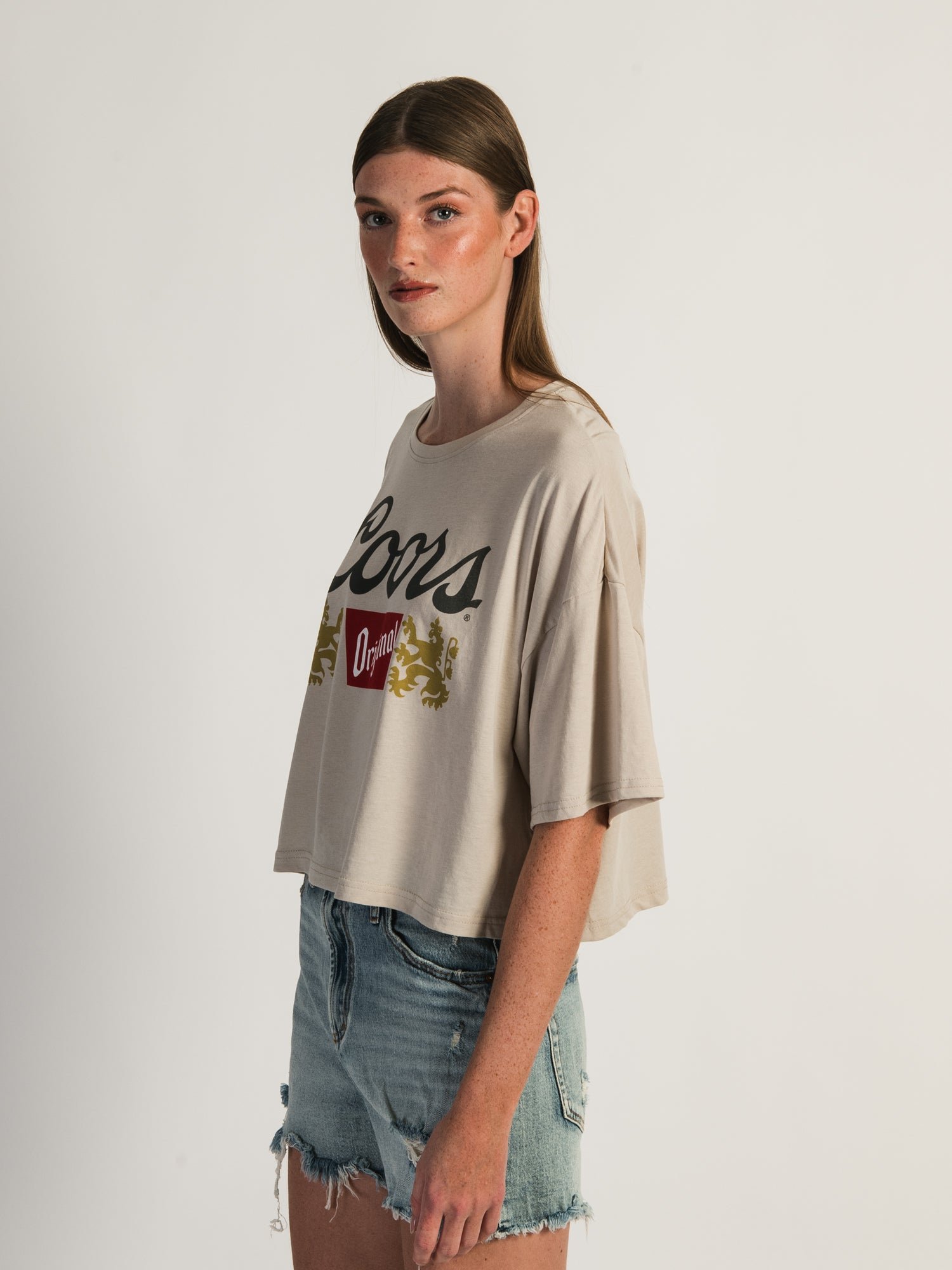 Coors Boxy Crop T-Shirt - Women's Casual Short Sleeve Tee for Summer Outfits | Perfect for Music Festivals, Beach Days & Streetwear Looks