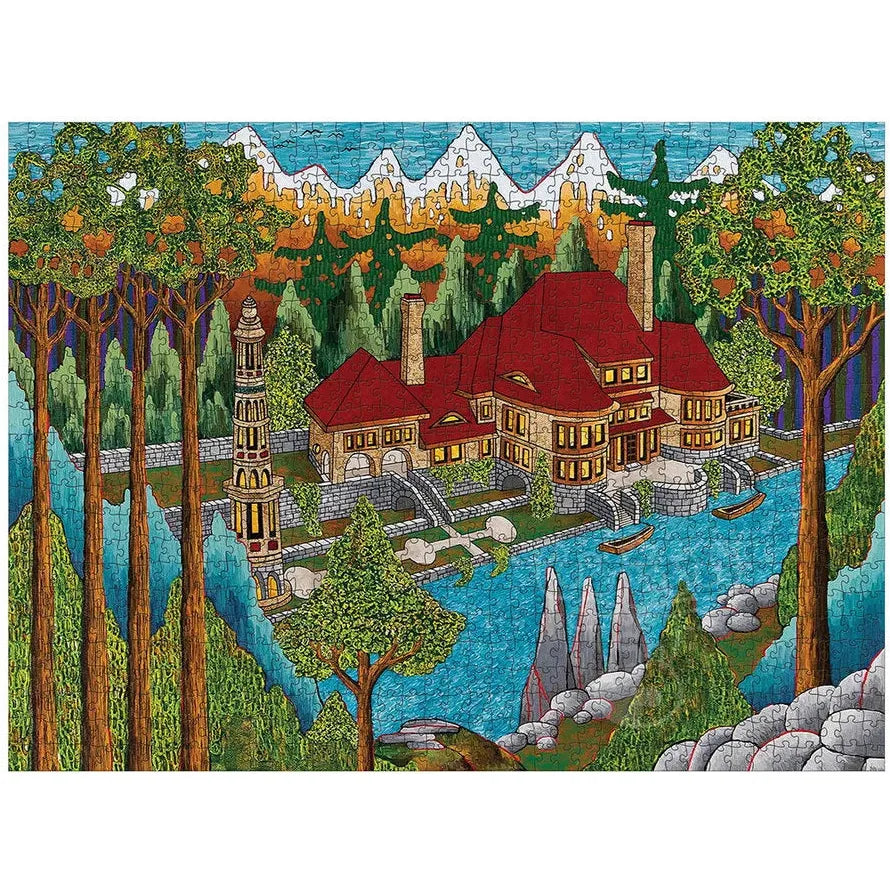 CJ Hurley House of the Minaret Pz1000 - Premium Home Decor & Islamic Art Wall Hanging for Living Room, Bedroom, or Office Decor