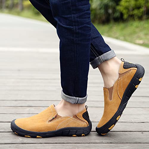 **Eliogn Men's Slip-On Hiking Loafers – Comfortable Non-Slip Outdoor Walking Shoes for Men – Perfect for Casual Sports, Travel & Daily Wear**