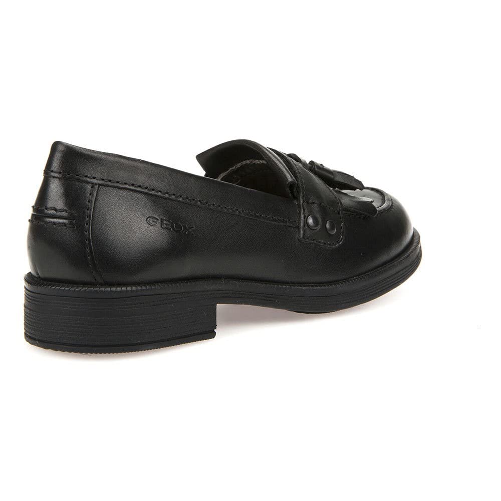 Geox Girls' Comfortable Leather Moccasin Shoes - Soft Sole Slip-On Loafers for School & Play | Perfect for Everyday Wear & Casual Outings