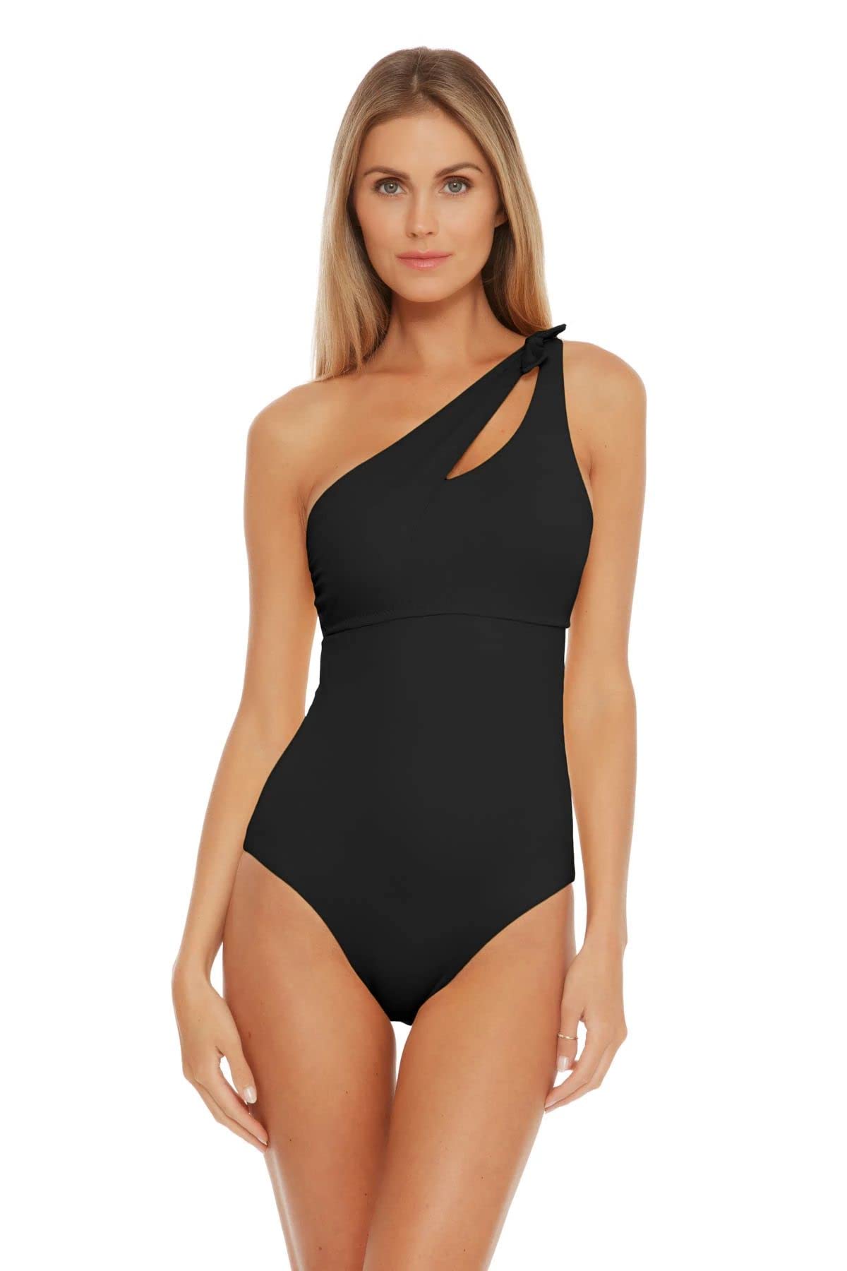 Color Code Sadie Asymmetrical One-Piece Swimsuit - Black - Size SM | Sexy Cutout Monokini for Beach, Pool Party & Vacation
