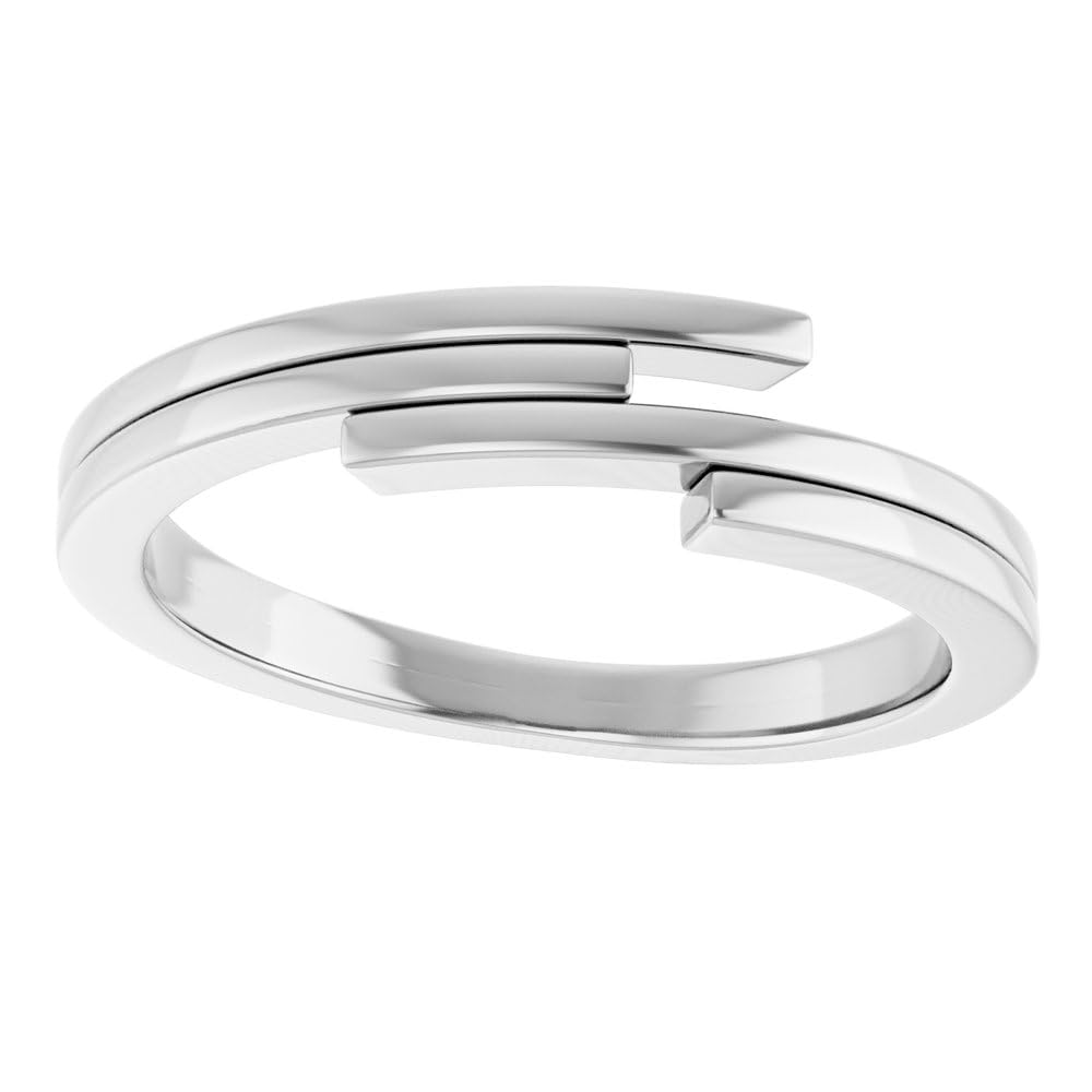 925 Sterling Silver Geometric Facet Triangle Ring Band for Women - 5mm Wide Minimalist Stackable Ring - Perfect for Everyday Wear, Gifts & Special Occasions