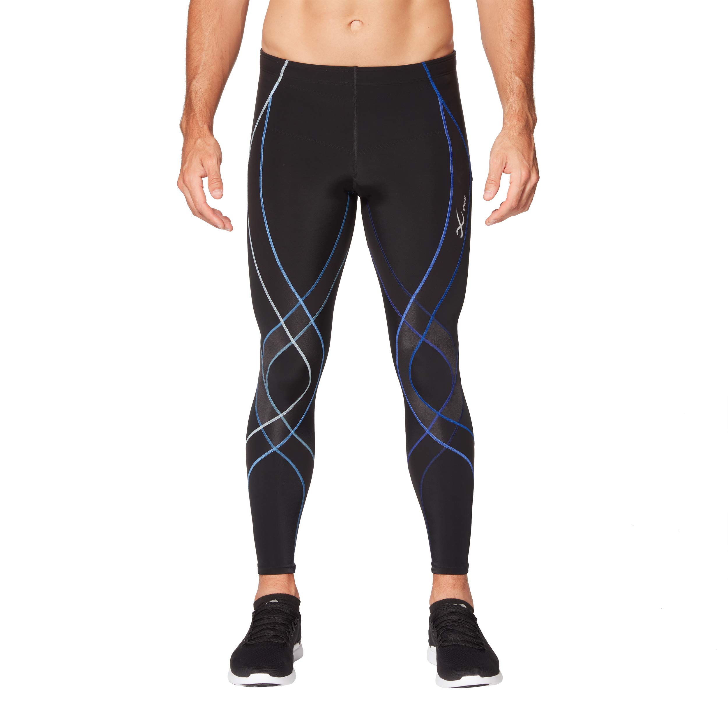 CW-X Men's Endurance Generator Compression Tights - Joint & Muscle Support for Running, Cycling & Workouts
