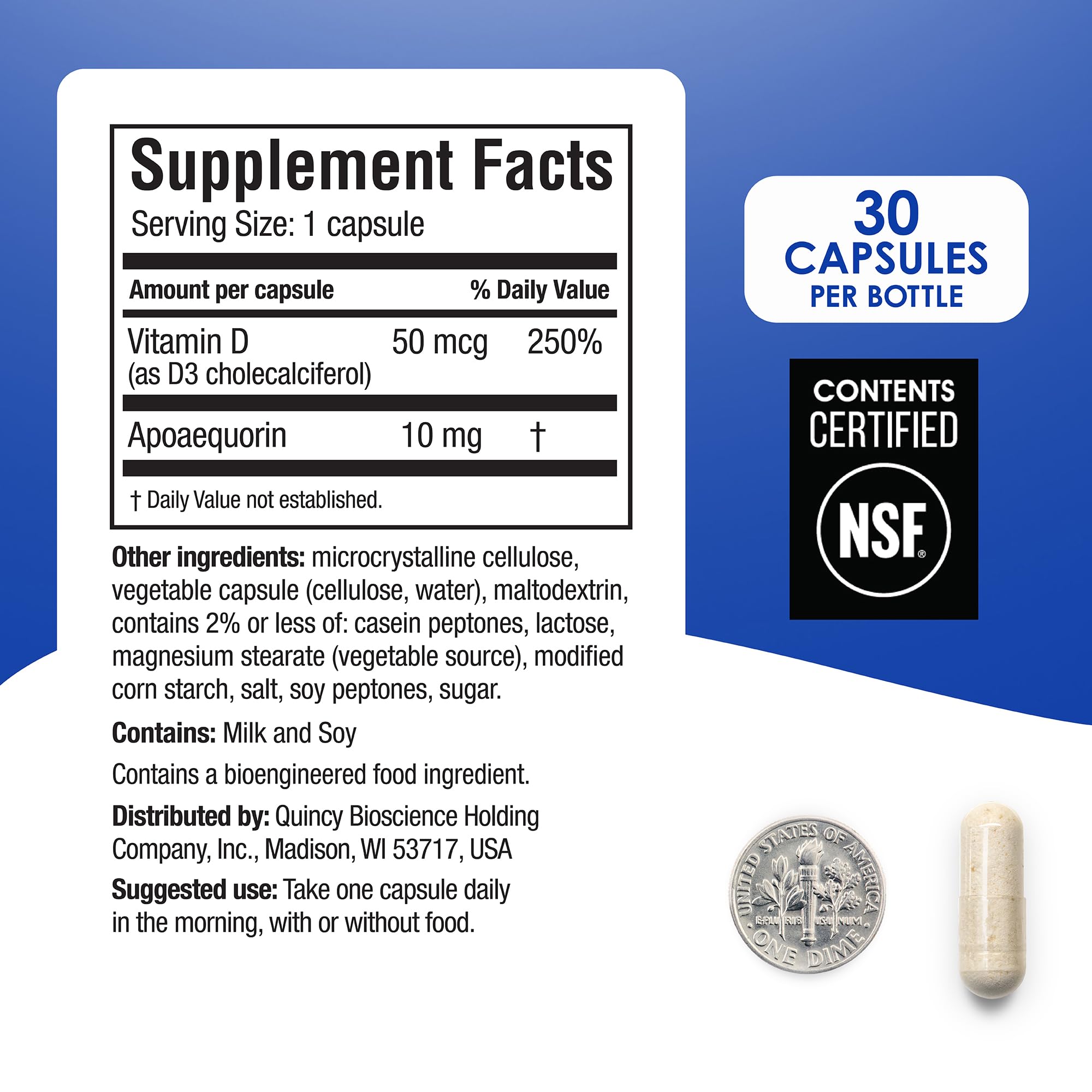 Prevagen Regular Strength 10mg, 30 Capsules (3-Pack) - Brain Health Supplement with Apoaequorin & Vitamin D - Includes 7-Day Pill Organizer - Supports Memory & Cognitive Function for Adults & Seniors
