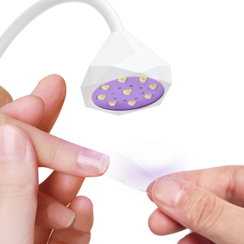 Professional LED Nail Lamp with Floral Design - Fast Curing for Gel Polish - Perfect for Home Manicures & Nail Salons