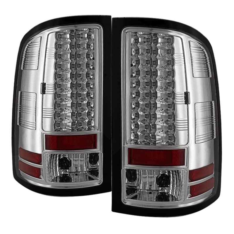 Spyder Auto 5014931 LED Tail Lights Chrome Clear - High-Performance Brake Lights for Cars, Trucks & SUVs