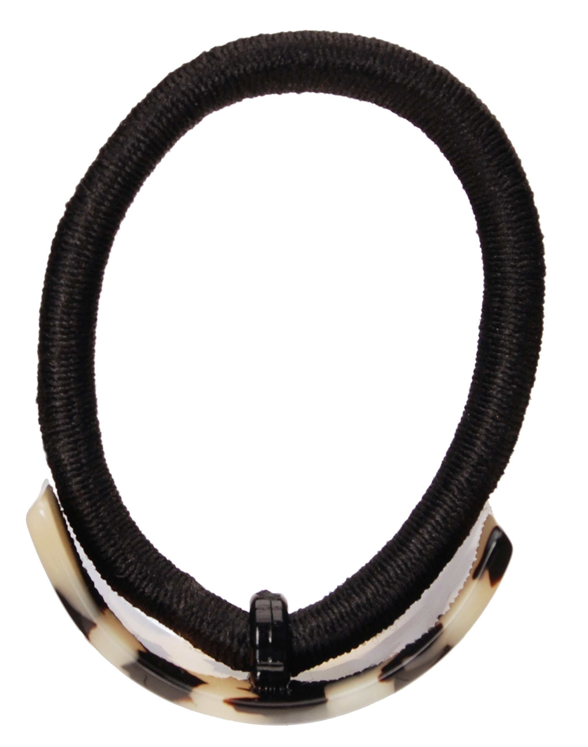 Luxury French Rectangle Ponytail Holder Hair Tie - Ivory Tokyo Style for Women | Perfect for Office, Wedding & Everyday Elegant Hairstyles