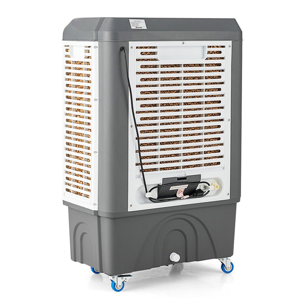 4-in-1 Portable Evaporative Air Cooler Fan - 9740 CFM High Capacity Cooling for Indoor & Outdoor Use - Perfect for Home, Office, Patio, and Garage