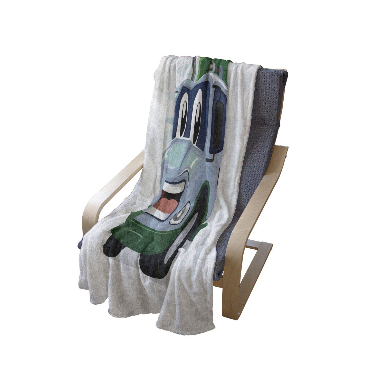 Ambesonne Garbage Truck Fleece Throw Blanket - 60