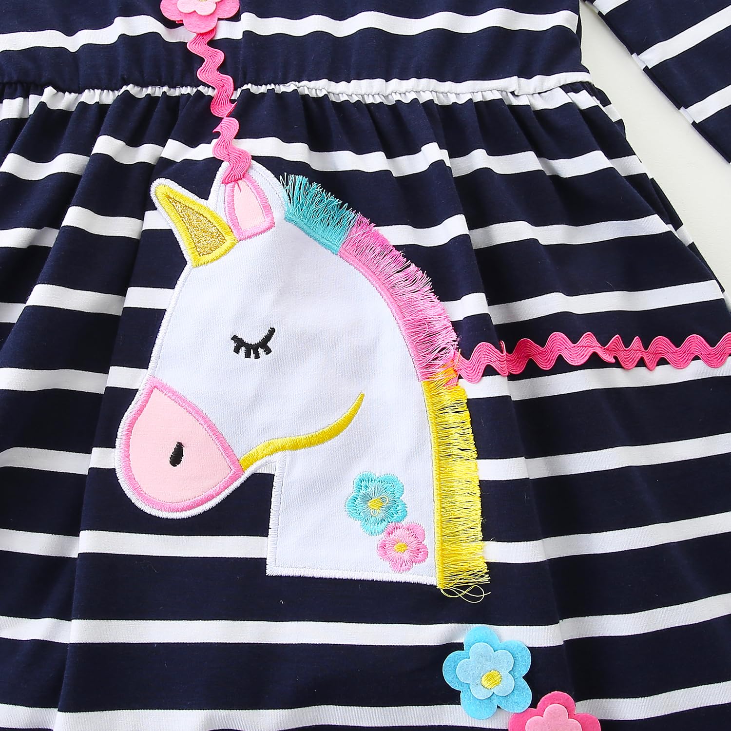 Toddler Girls Cotton Embroidery Applique Short Sleeve Dresses for Ages 2-7 Years | Cute Summer Outfits for Playdates & Birthday Parties