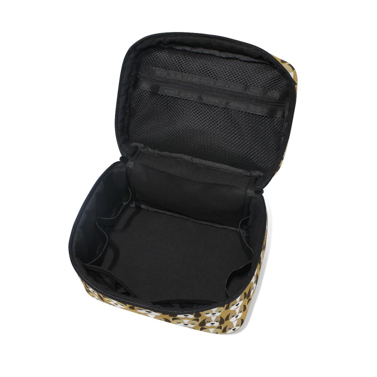 ODAWA Dog Cosmetic Bag - Travel Toiletry Organizer for Women | Perfect Gift for Dog Lovers