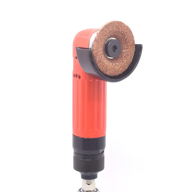 2 Inch (50mm) Pneumatic Mini Angle Grinder - Air Cut Off Tool with Grinding & Flap Wheels for Metal Polishing, Grinding, Cutting - Perfect for DIY, Automotive, Metal Fabrication & Woodworking Projects