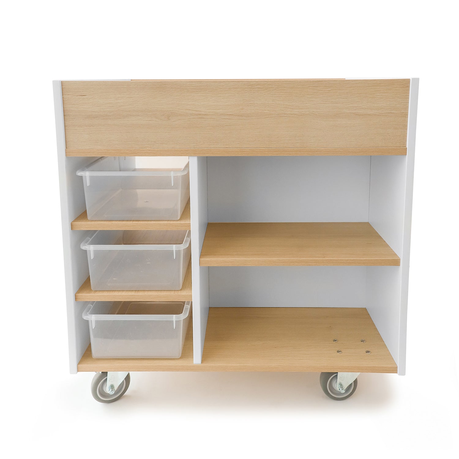 Elevated™ Mobile Art Supply Cart WB1915 - Rolling Storage Organizer for Paint Brushes, Markers & Art Tools - Perfect for Artists, Classrooms & Studios