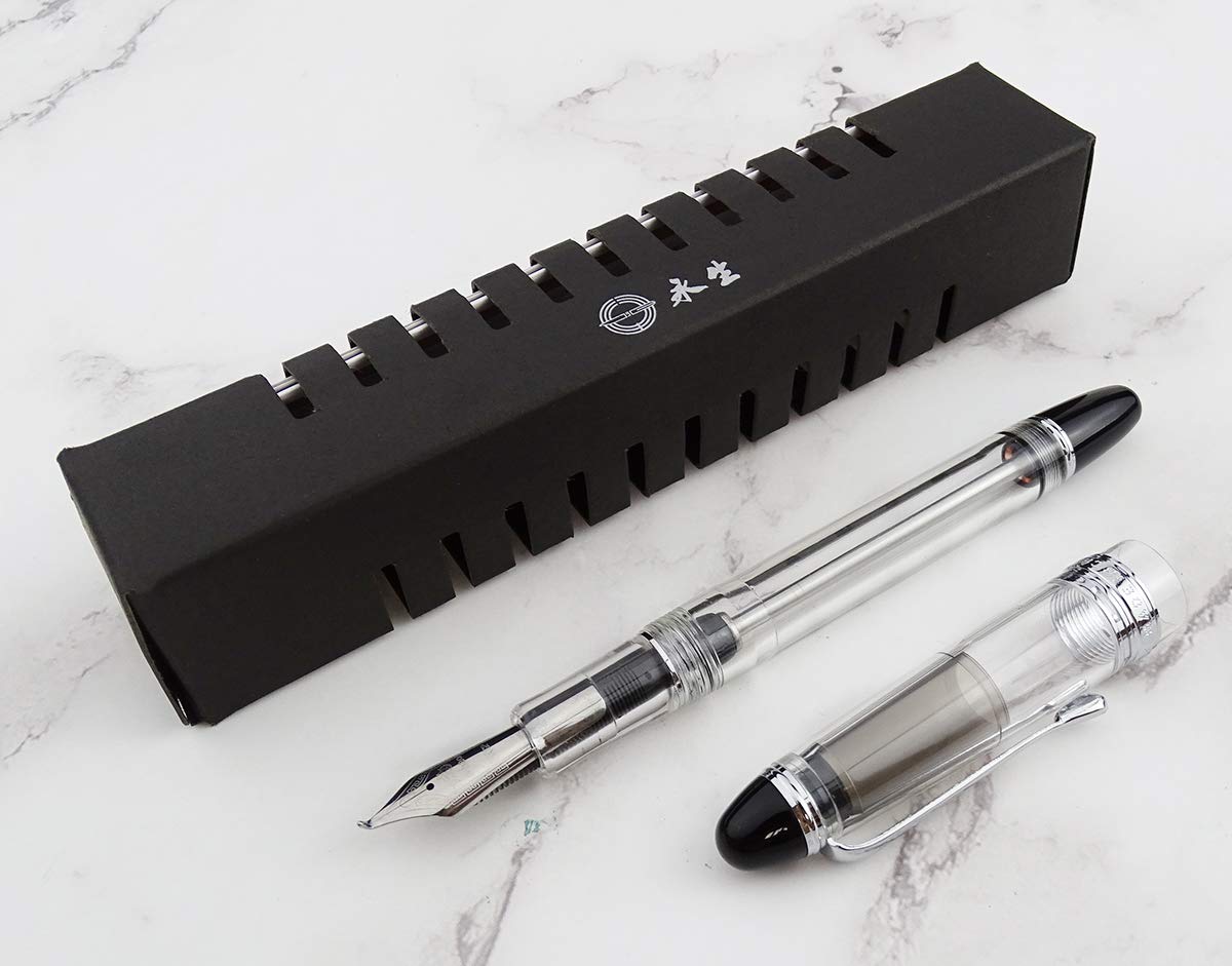 Lanxivi Yongsheng 699 Fude Fountain Pen - Bent Nib, Vacuum Filling for Calligraphy & Sketching