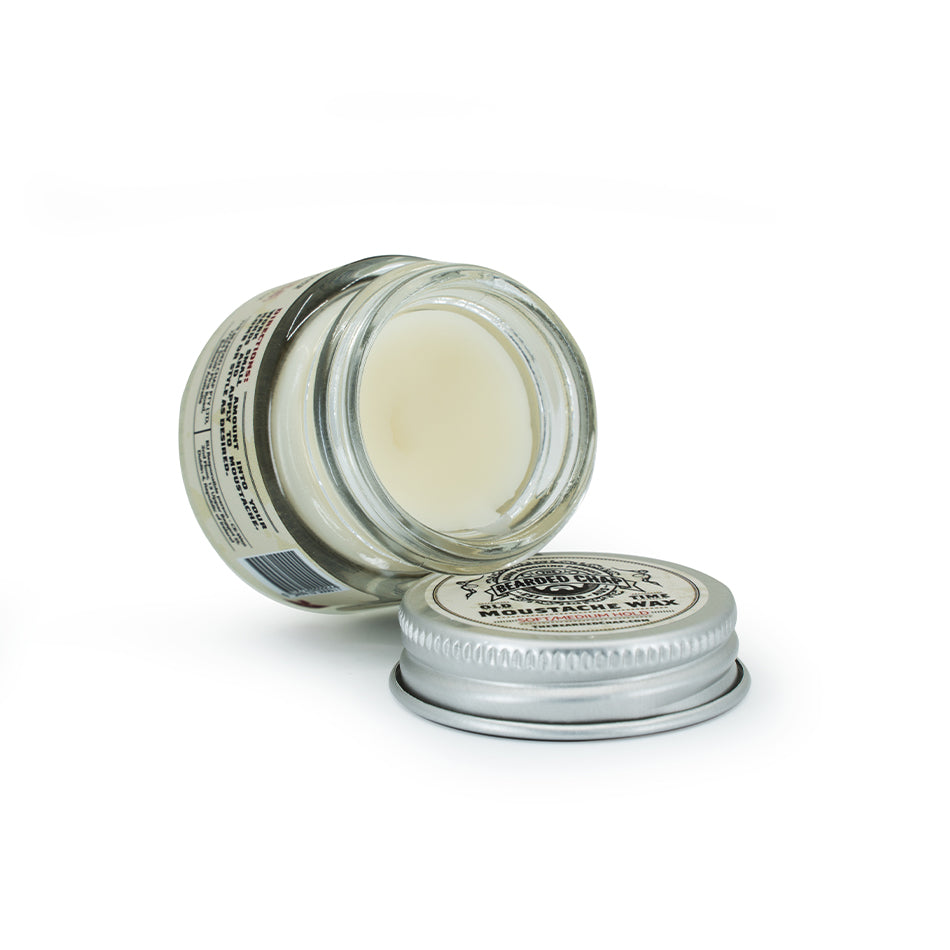 Old Time Soft to Medium Hold Mustache Wax for Men - Natural Grooming & Styling for Beards & Facial Hair - Perfect for Daily Use, Special Occasions & Professional Styling