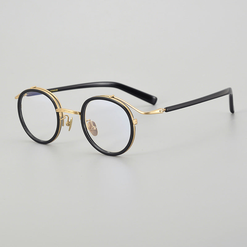 Hank Premium Series Vintage Acetate Round Eyeglass Frames - Classic Retro Style for Men & Women - Perfect for Reading, Fashion, and Everyday Wear