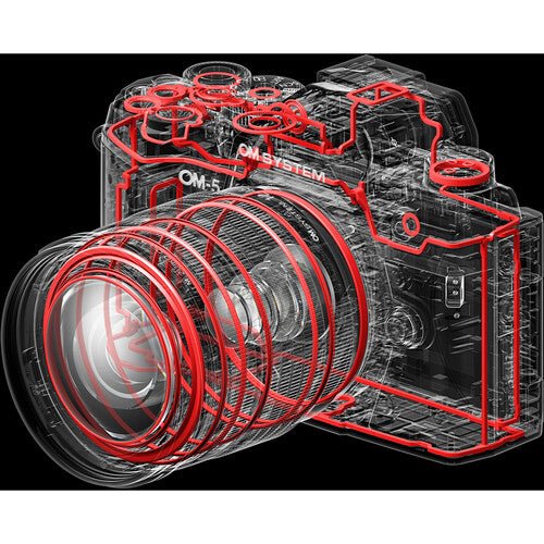OM SYSTEM OM-5 Mirrorless Camera with 12-45mm f/4 PRO Lens (Silver) - Perfect for Travel, Vlogging & Outdoor Photography