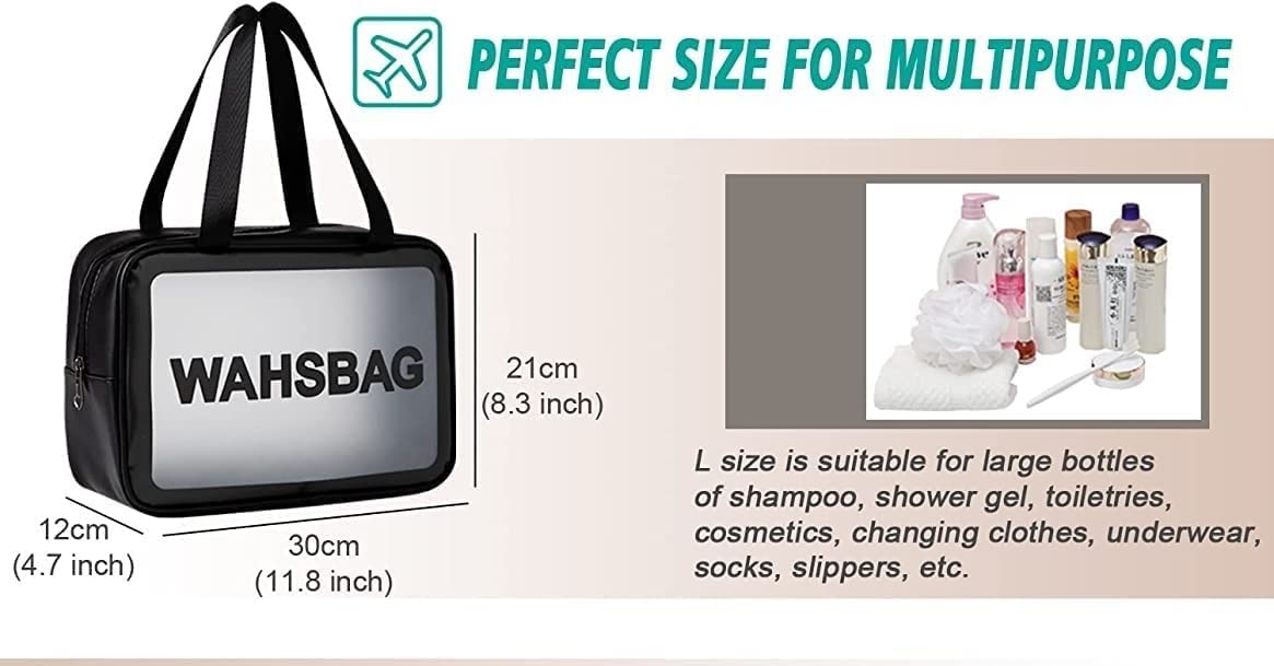 VIBGYOR Travel Cosmetic Organizer Bag - Waterproof Makeup Pouch & Toiletry Bag for Women & Girls | Perfect for Travel, Gym & Daily Use