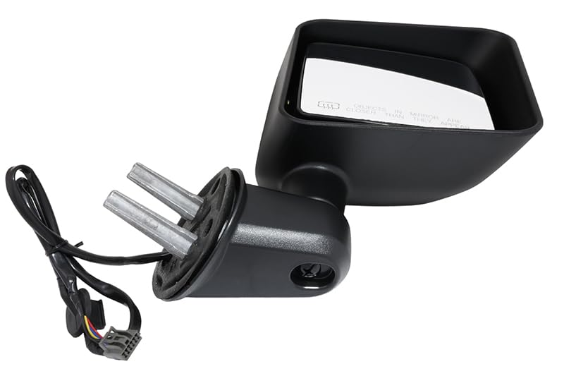 2014 Jeep Wrangler Right Passenger Side Power Heated Textured Black Door Mirror - Replacement Part for Off-Roading & Winter Driving