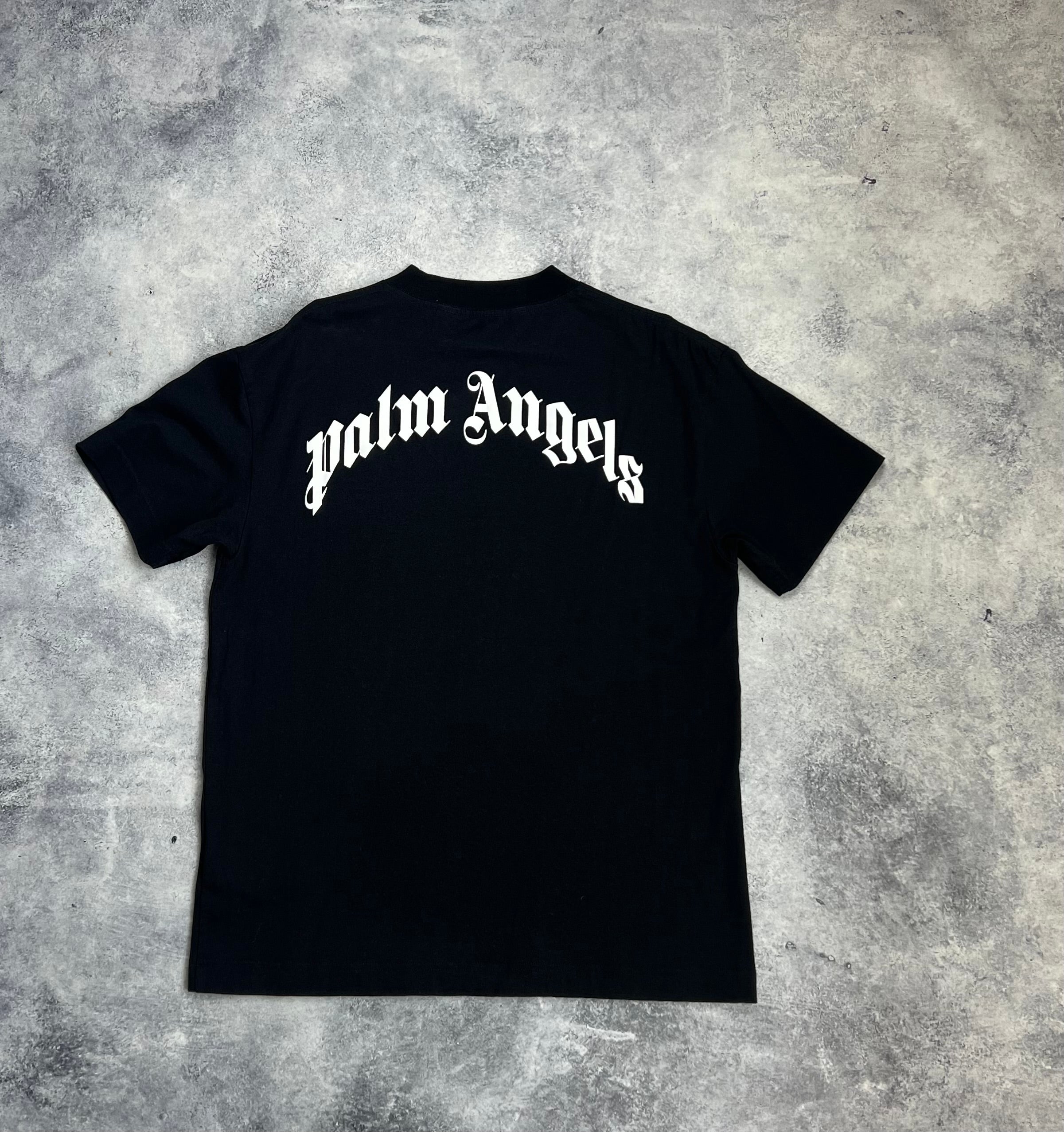 Palm Angels Broken Palm Tree Black T-Shirt for Men - Trendy Streetwear Graphic Tee for Casual Outfits & Urban Fashion