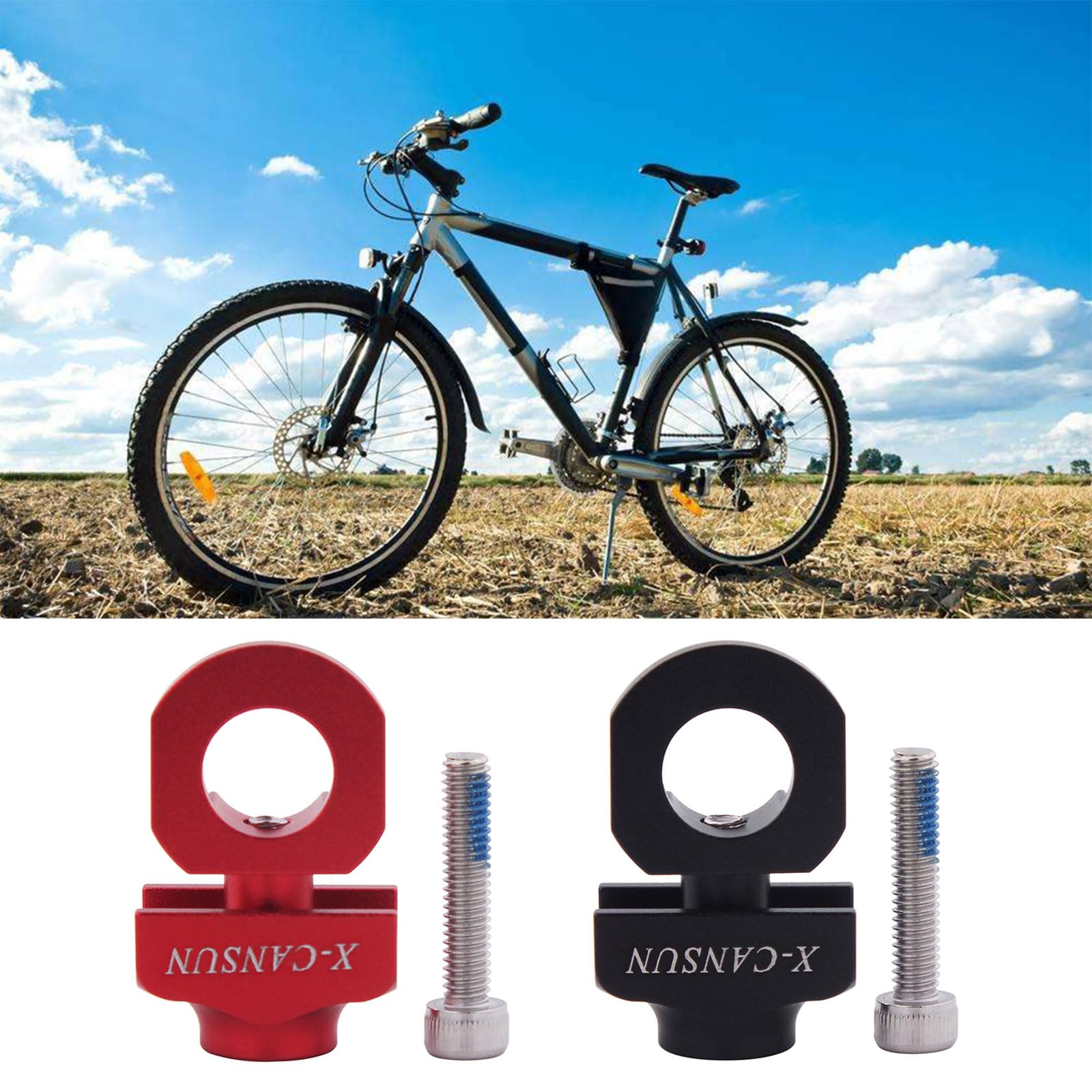 Aluminum Alloy Bike Chain Tensioner Adjuster - Single Speed Bicycle Fastener Bolts & Screws for BMX Bikes | Perfect for Urban Commuting, BMX Racing & Bike Maintenance