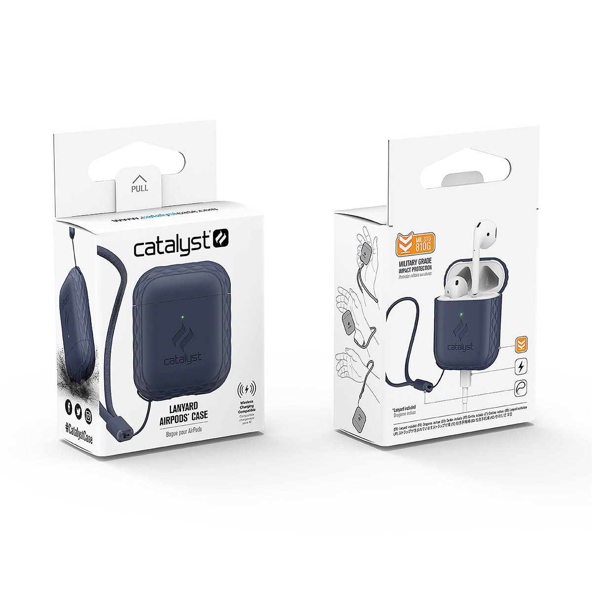 AirPods 1st & 2nd Generation Protective Case with Adjustable Lanyard - Lightweight Cover for Apple AirPods (2016-2019 Models) - Perfect for Gym, Running, Travel & Everyday Use