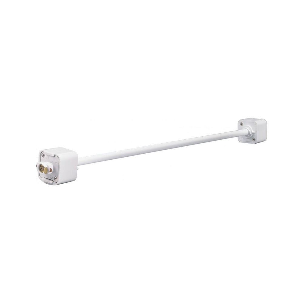 24-Inch Adjustable Extension Wand for Track Lighting - White Finish - Perfect for Home, Office, and Retail Display Lighting