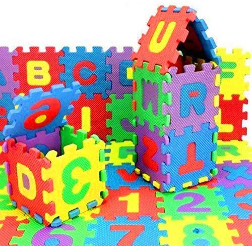 FLIPBOAT 36-Piece Interlocking Foam Puzzle Mat for Kids - Alphabet & Number Learning Play Mat, Non-Toxic, Soft Floor Tiles (Multicolor) - Perfect for Nursery, Playroom & Classroom Early Education