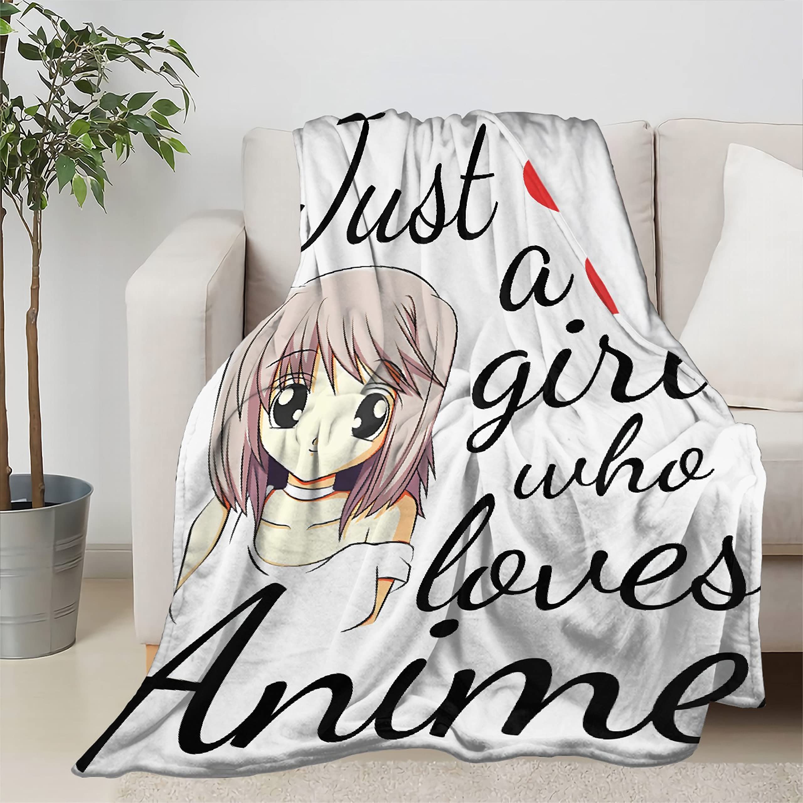 Anime Girl Just A Girl Who Loves Anime Blanket - 120