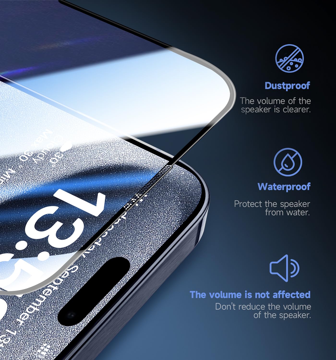2 Pack iPhone 15 Pro Tempered Glass Screen Protector 6.1 Inch - Auto Dust Removal, Dynamic Island Compatible, HD Clear, Easy Installation - Perfect for Everyday Protection at Work, Home & Travel