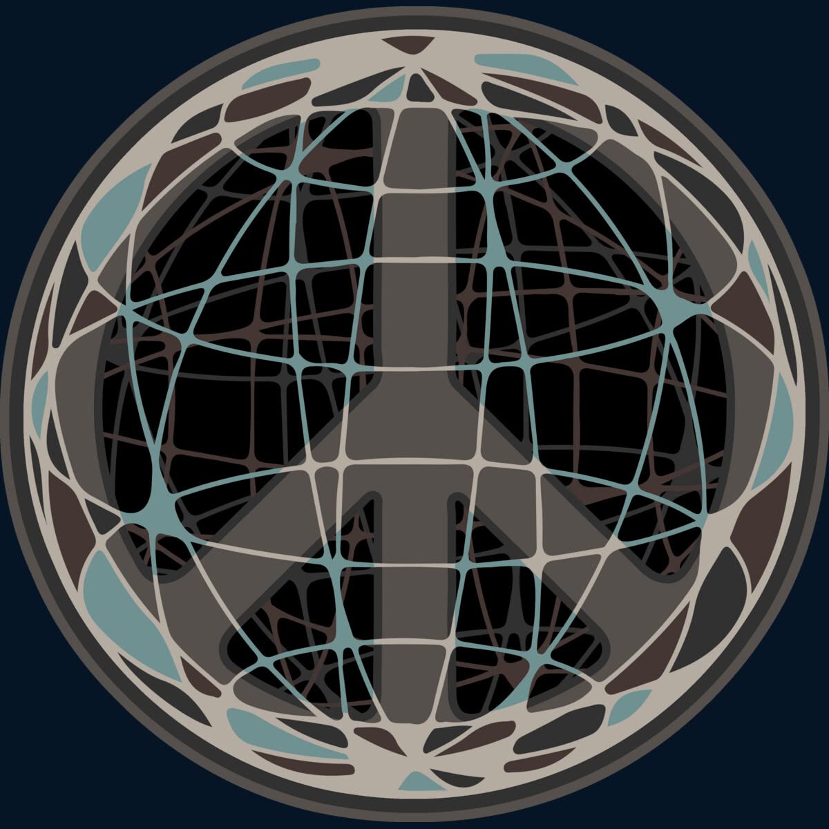 Design By Humans Men's Wired for Peace by Ramzi Graphic T-Shirt - Soft Cotton Tee for Casual Wear & Street Style