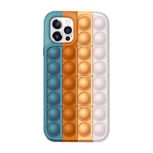 iPhone 13 Fidget Push Bubble Case - Anti-Stress Sensory Toy for Anxiety Relief - Perfect for Office, School & Travel Use