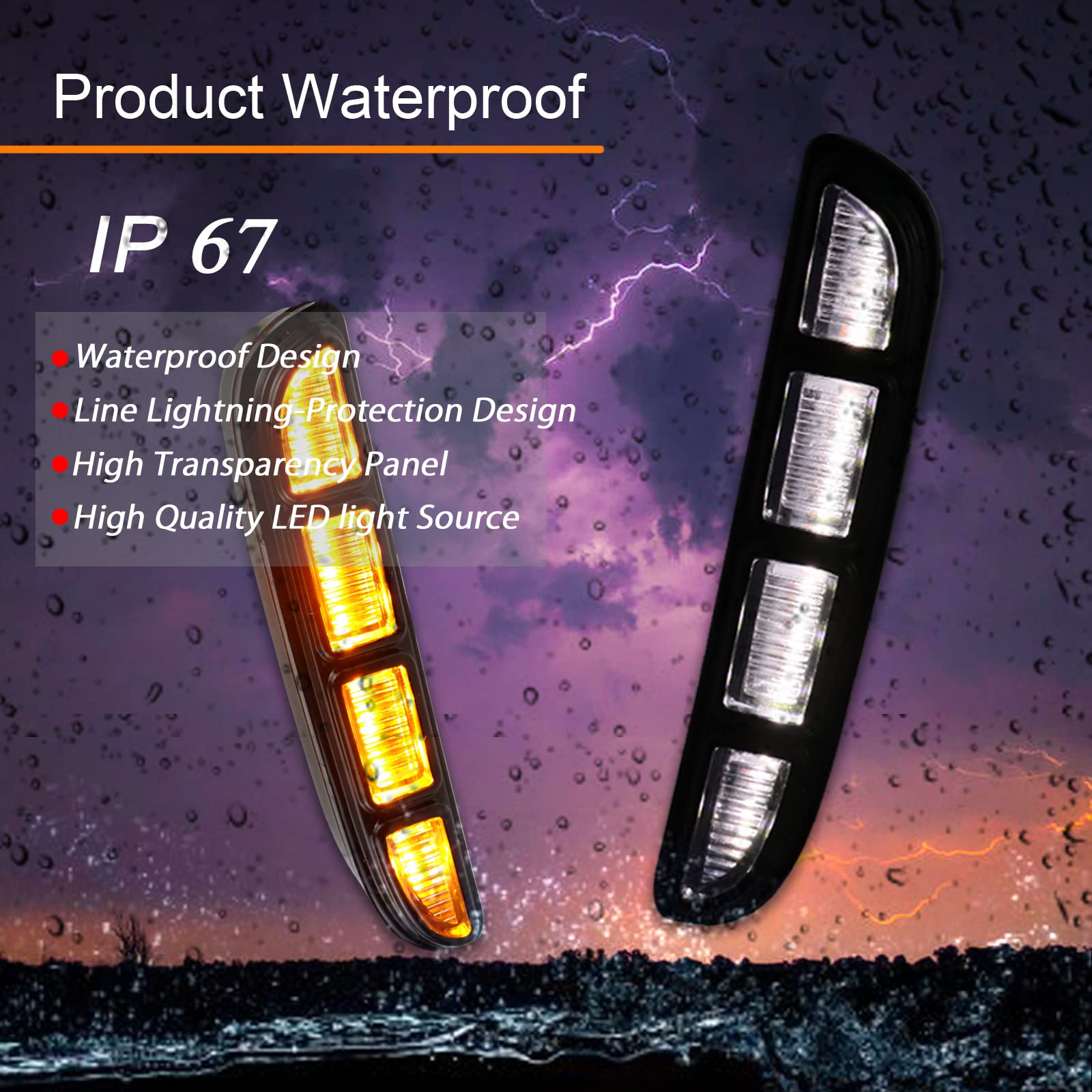Switchback White/Amber/Blue DRL LED Front Fog Lights with Sequential Turn Signal - Compatible with 2021-2023 Honda Accord Sedan | Daytime Running Lights & Fog Lamp Accessories | Perfect for Night Driving & Enhanced Visibility