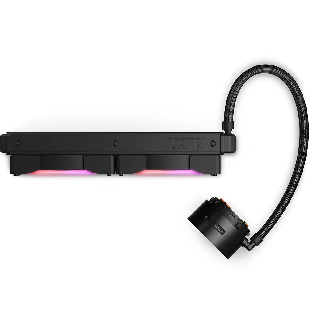 NZXT Kraken Z63 RGB 280mm AIO Liquid CPU Cooler with Customizable LCD Display - Improved Pump & CAM V4 Software - Includes 2 Aer RGB 140mm Radiator Fans - Perfect for Gaming PCs, Workstations & High-Performance Builds