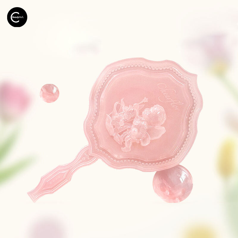 Cheerflor Angel Relief Transparent Jade Hand Mirror - Elegant Feng Shui Decor for Home, Bedroom & Vanity | Perfect Gift for Women & Brides