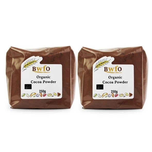 Organic Cocoa Powder 500g - Unsweetened, Non-GMO, Fair Trade Certified for Baking, Smoothies & Healthy Desserts | Whole Foods Quality